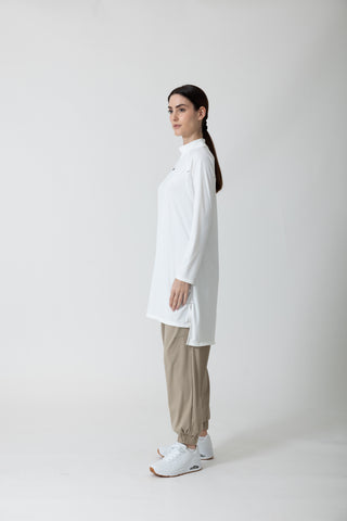 Motion Top - Off White Tall