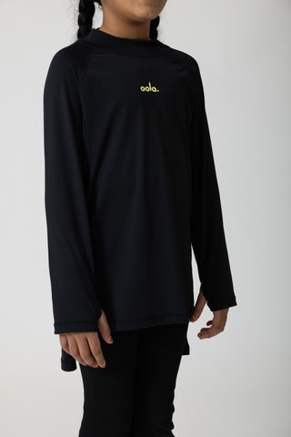 Girls Motion Top - Black