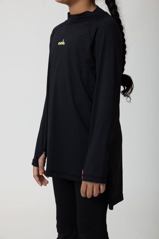 Girls Motion Top - Black