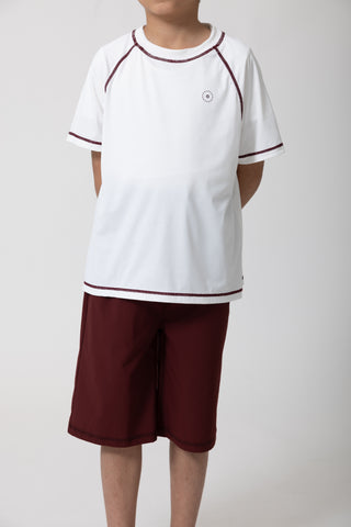Kids Field Short - Maroon