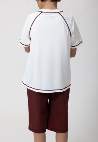 Kids Field Short - Maroon