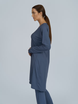 Power Forward Top - Dusty Blue