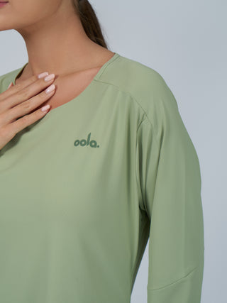 Power Forward Top - Sage Green