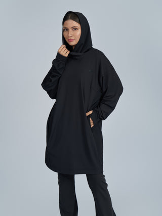 Rise into Motion Hoodie - Black