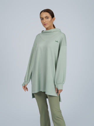 Unwind to Rise Top - Pistachio Green