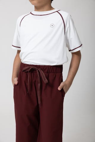 Kids Field Short - Maroon